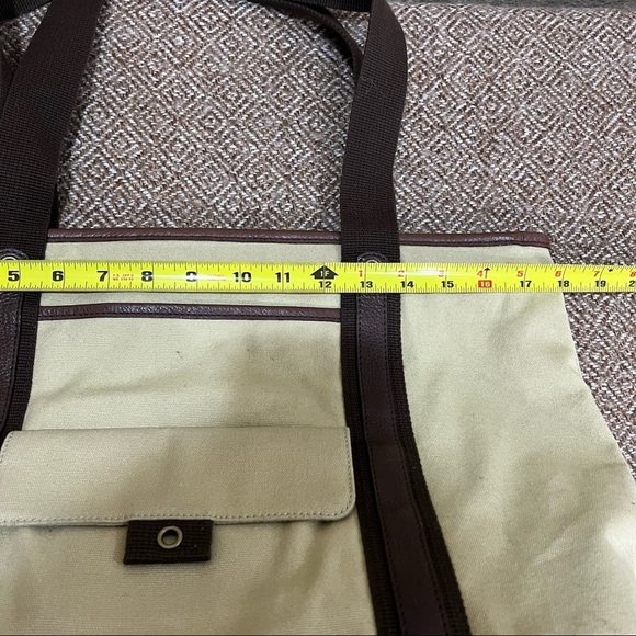 Eddie Bauer Cavas Tote Bag Large Carry On Bag 18W*20*H*6D Travel Airport Laptop - Picture 12 of 13